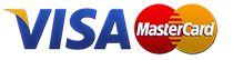 Aceptamos Visa y Mastercard